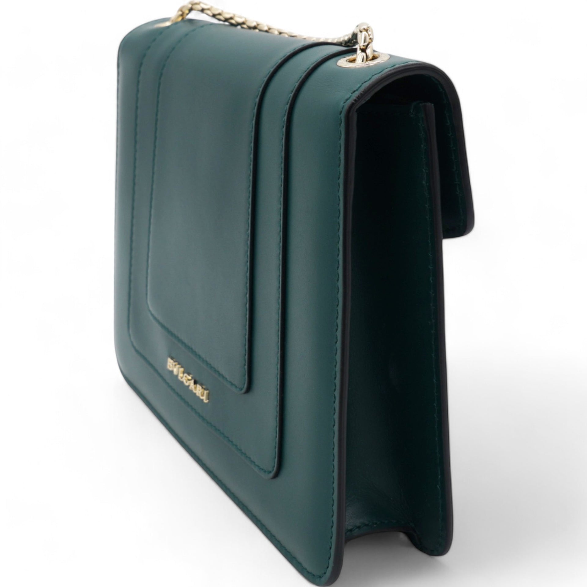 Calfskin Serpenti Forever Crossbody Bag Emerald Green