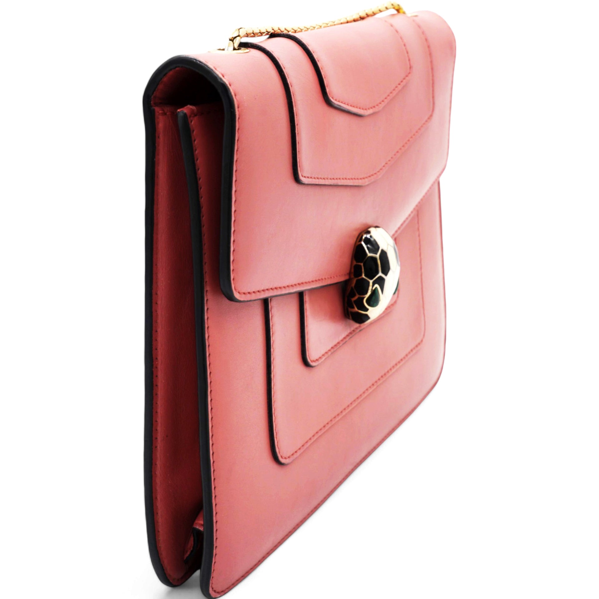 Calfskin Serpenti Forever Crossbody Flamingo Quartz