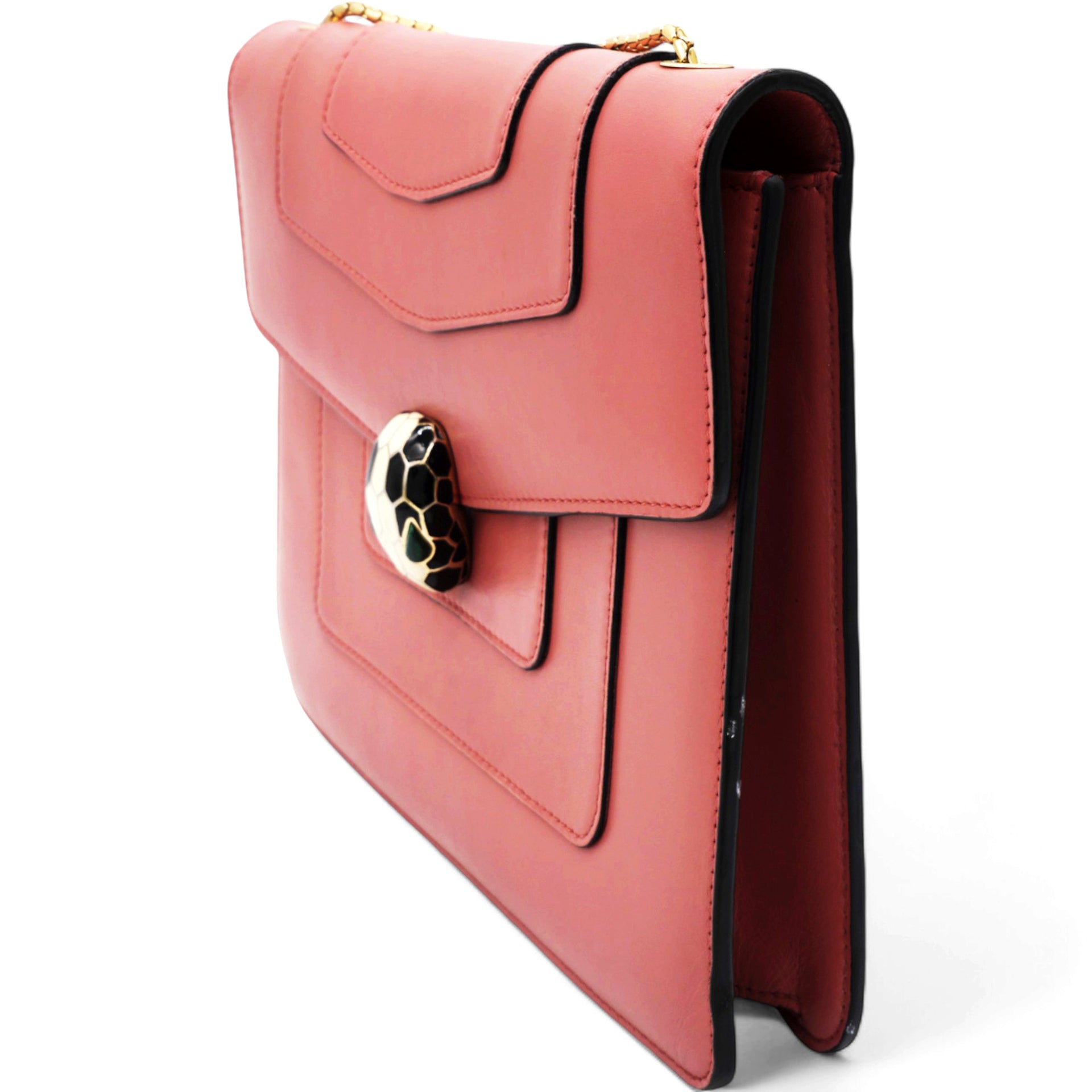 Calfskin Serpenti Forever Crossbody Flamingo Quartz