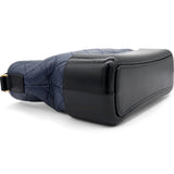 Navy/Black Aged Calfskin Quilted Medium Gabrielle Hobo