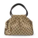 Brown GG Canvas Sukey Satchel