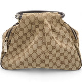 Brown GG Canvas Sukey Satchel