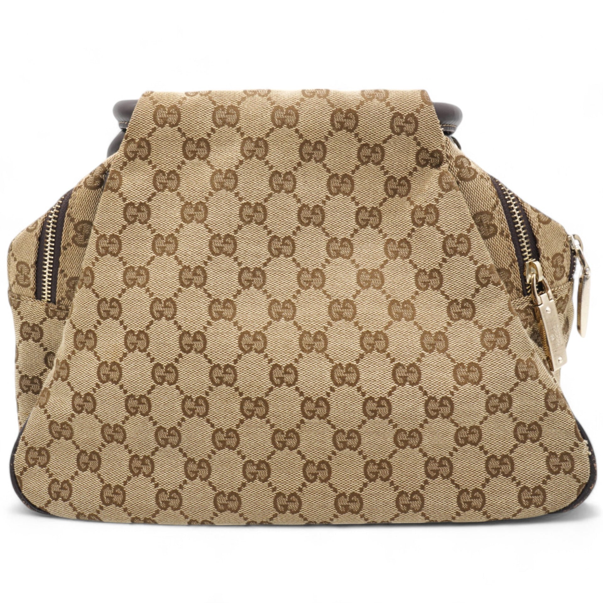 Brown GG Canvas Sukey Satchel