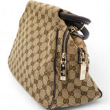 Brown GG Canvas Sukey Satchel