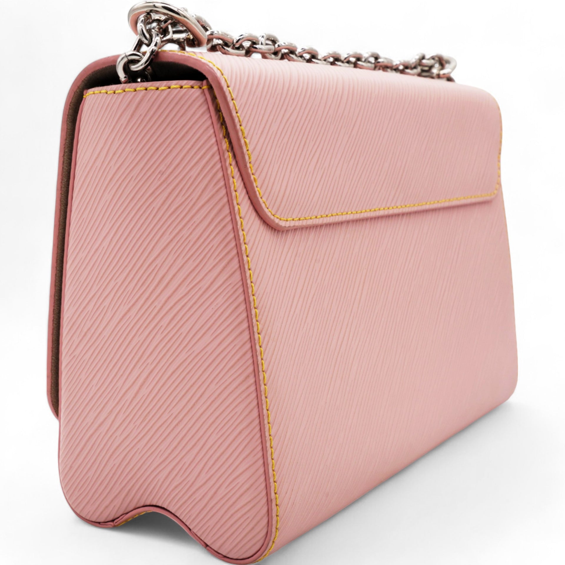 Epi Twist Shoulder Bag MM Rose Ballerine