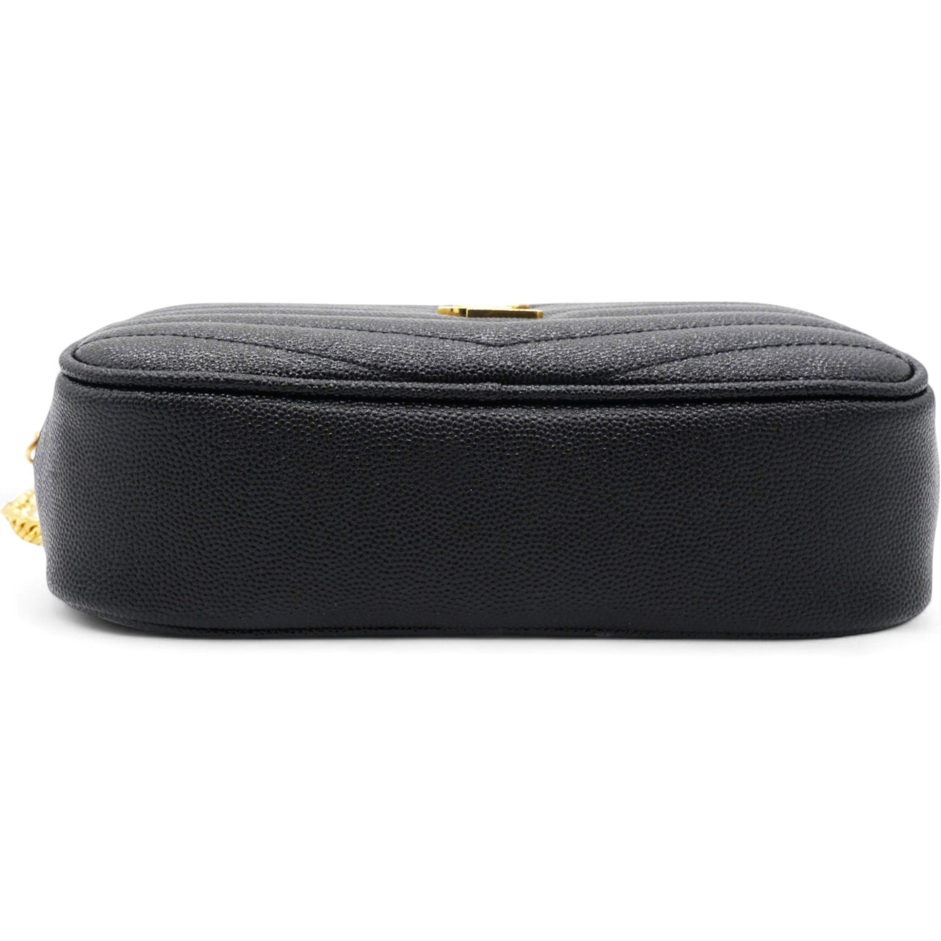 Grain De Poudre Matelasse Monogram Mini Lou Camera Bag Dark Smog