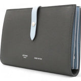 Strap Wallet Leather Grey