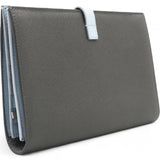 Strap Wallet Leather Grey