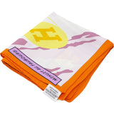 Silk Minuit Au Faubourg Scarf 70 Orange Gris Jaune