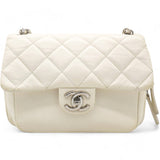 Square Flap Bag White