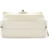 Square Flap Bag White