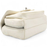 Square Flap Bag White