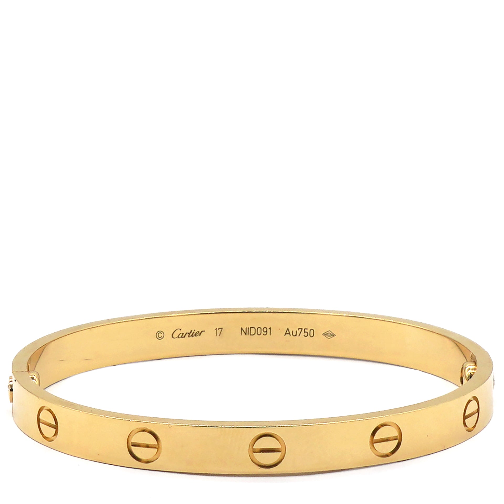 Yellow Gold Love Original Model Size 17