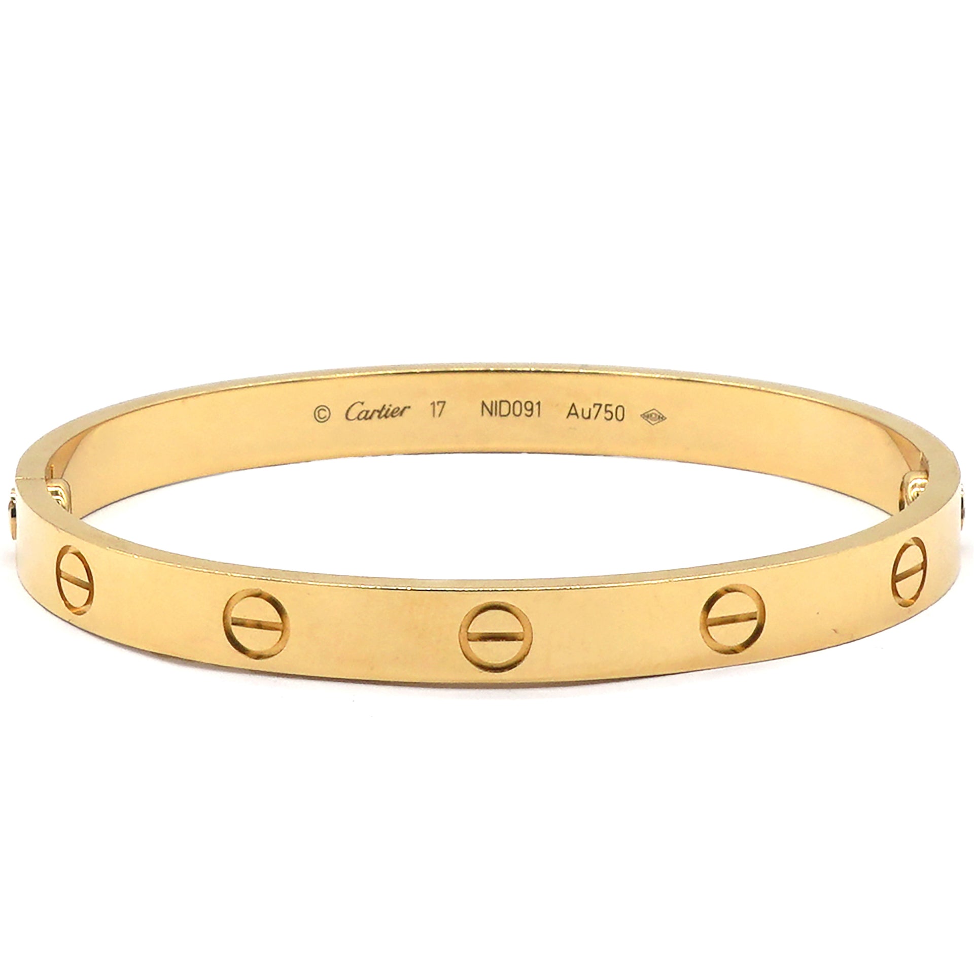 Yellow Gold Love Original Model Size 17