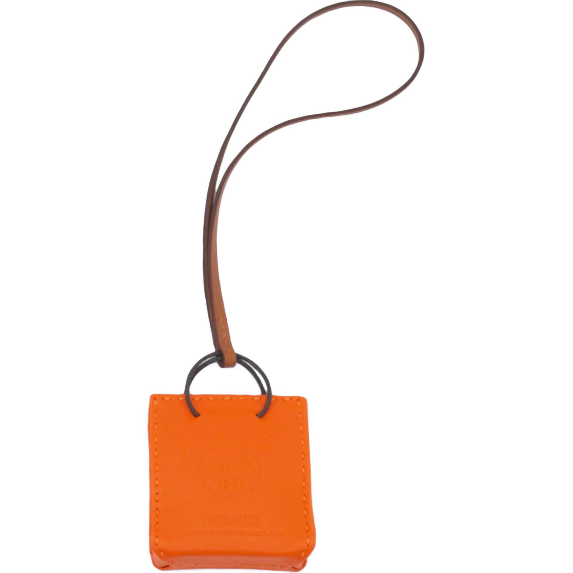 Milo Lambskin Swift Shopping Bag Charm