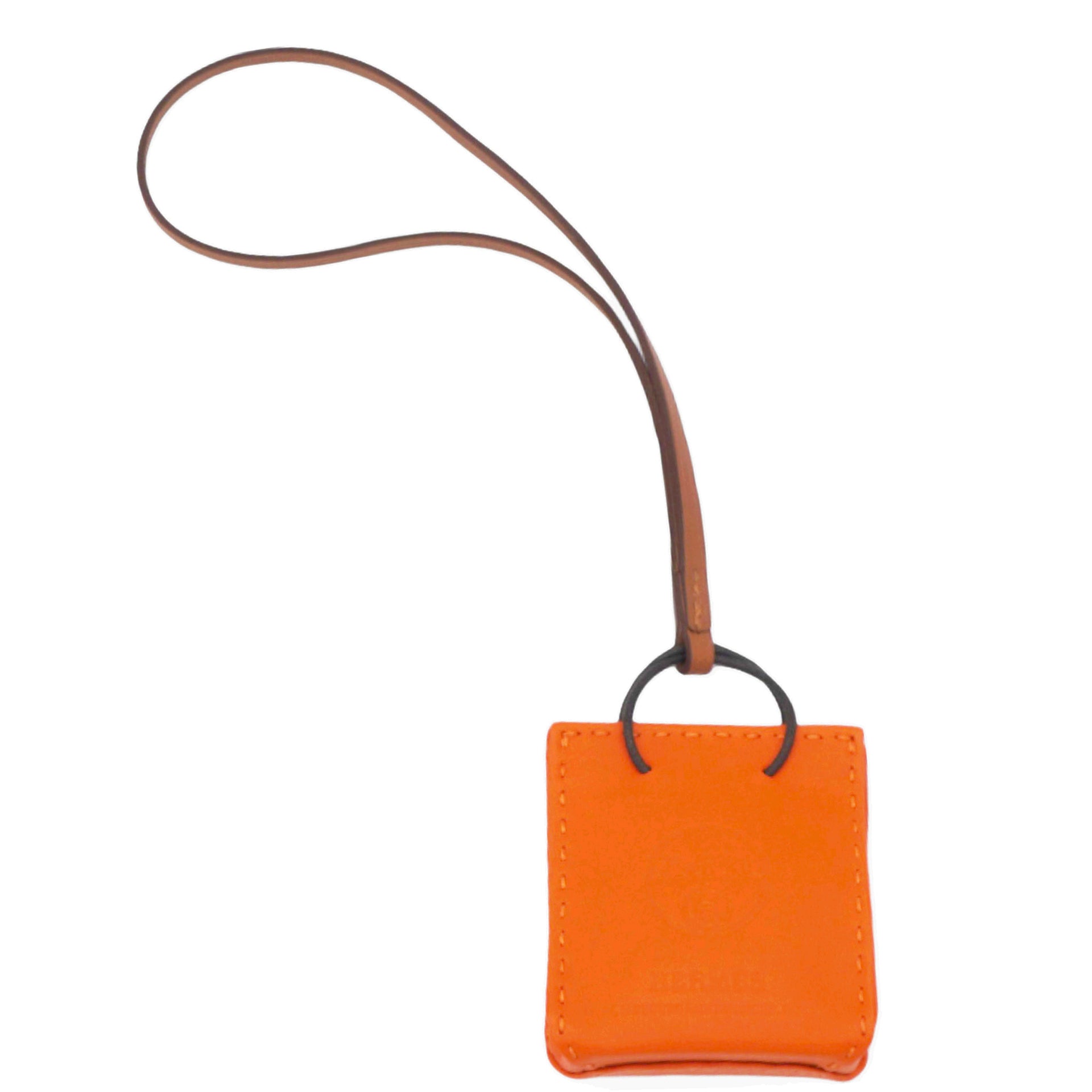 Milo Lambskin Swift Shopping Bag Charm