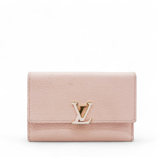 Capucines Compact Wallet Pink