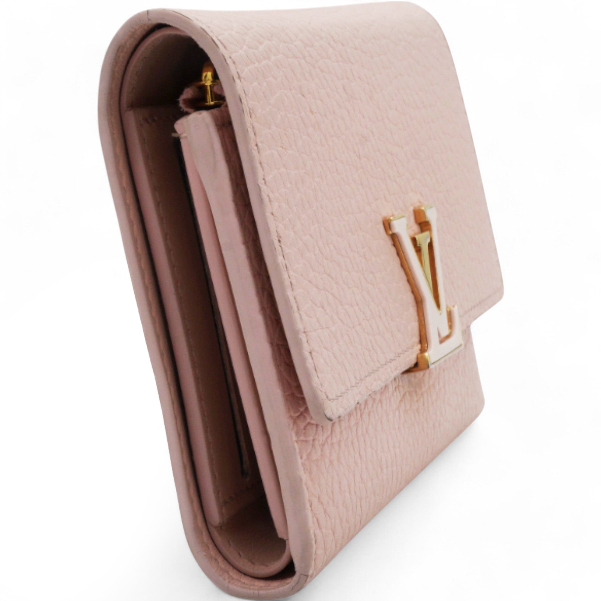 Capucines Compact Wallet Pink