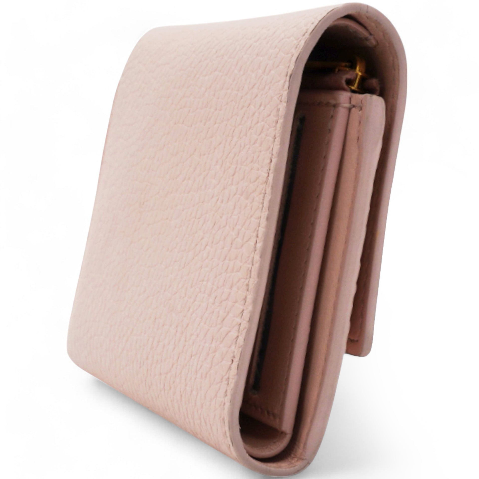 Capucines Compact Wallet Pink