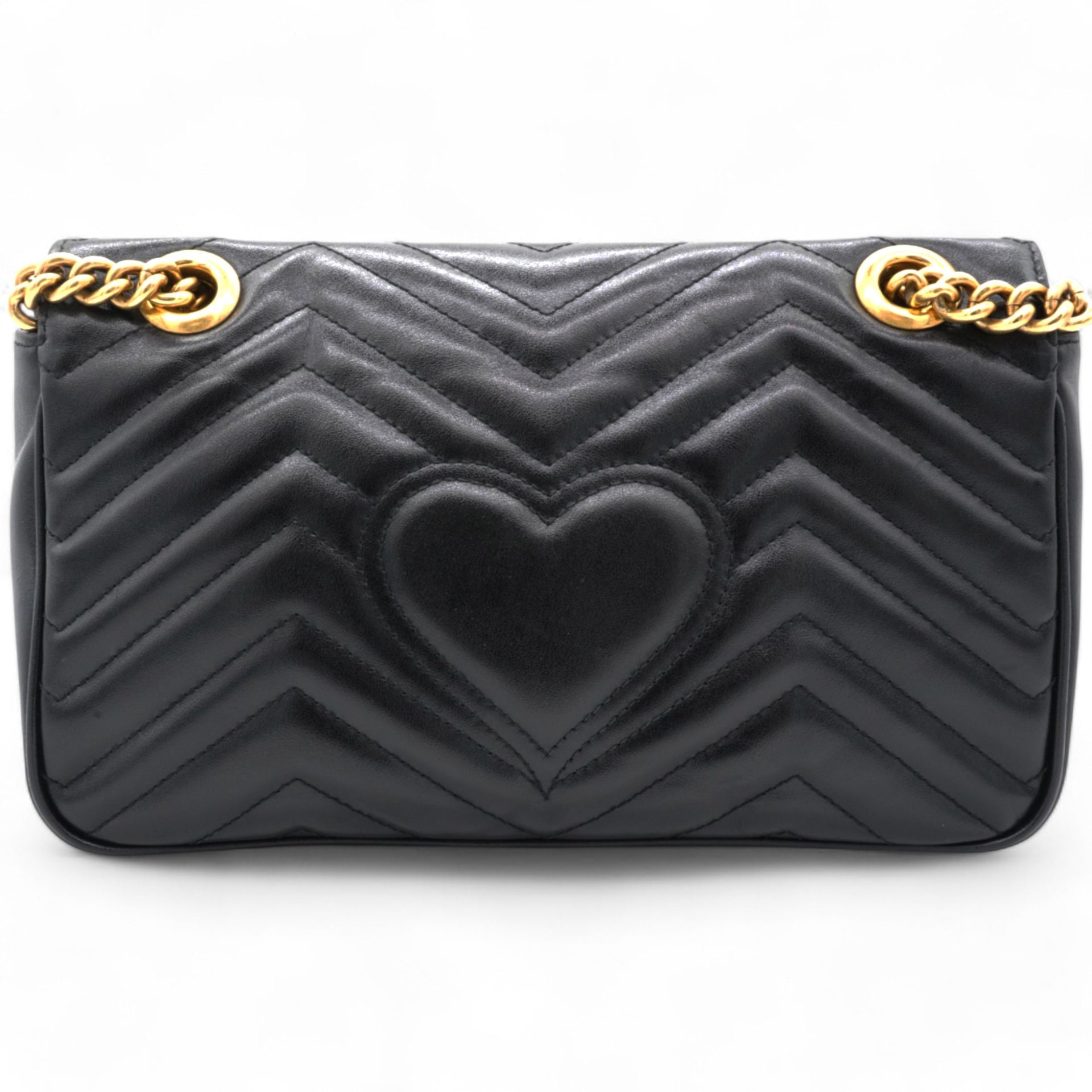 Matelasse Small GG Marmont Shoulder Bag Black