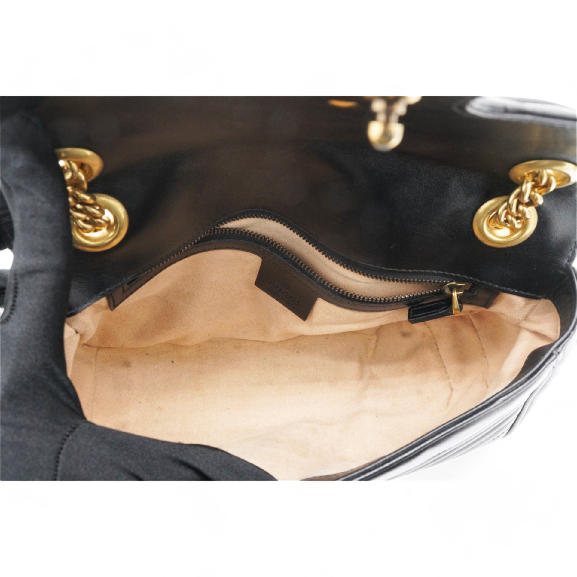 Matelasse Small GG Marmont Shoulder Bag Black