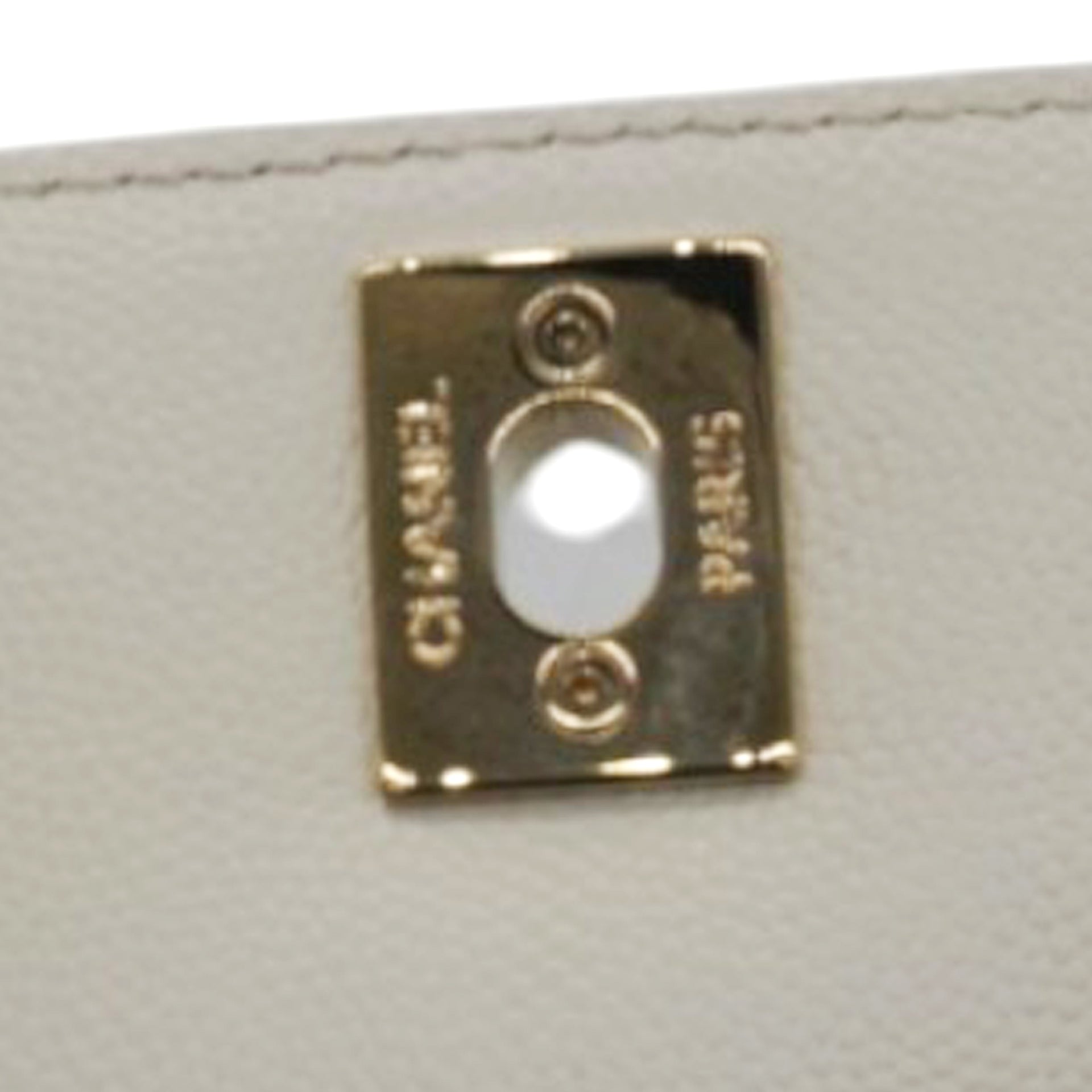 Caviar Quilted Mini Coco Handle Flap White