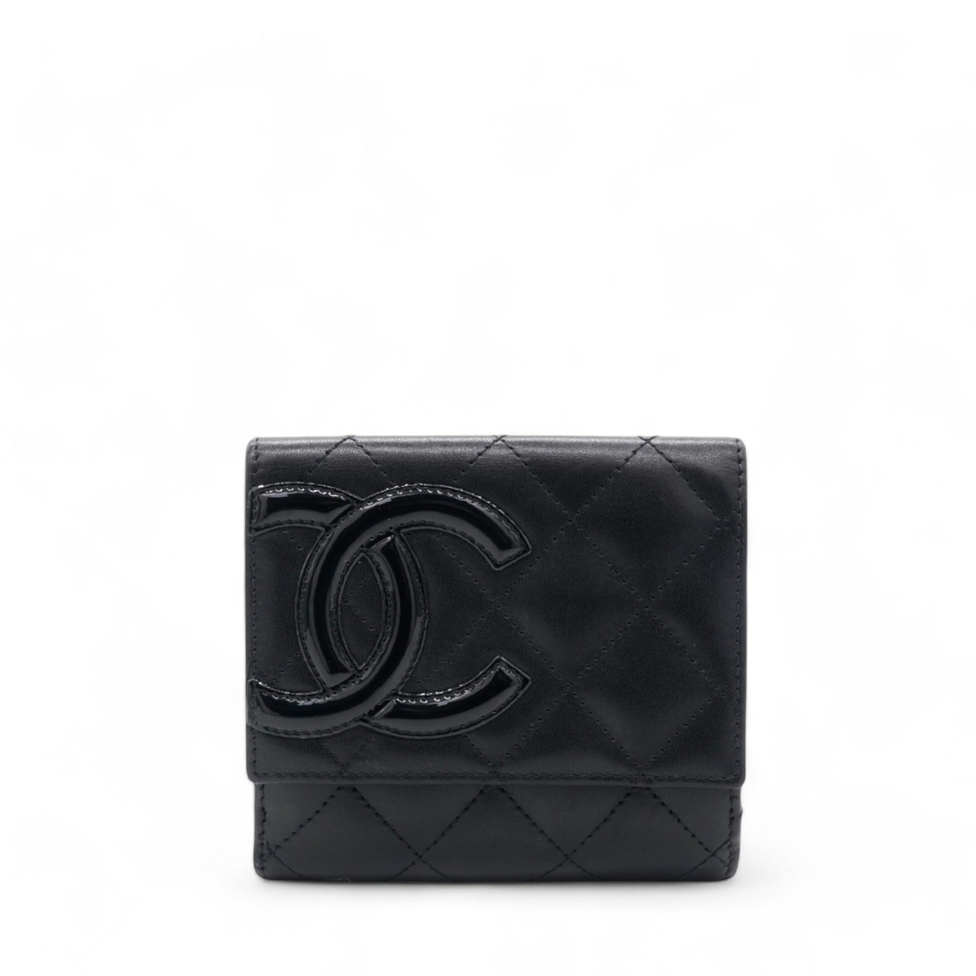 Cambon Compact Wallet Purse Black