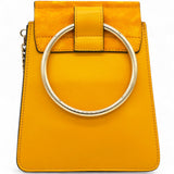 Suede Mini Faye Bracelet Bag Yellow