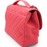 Caviar Quilted Business Affinity Flap Red