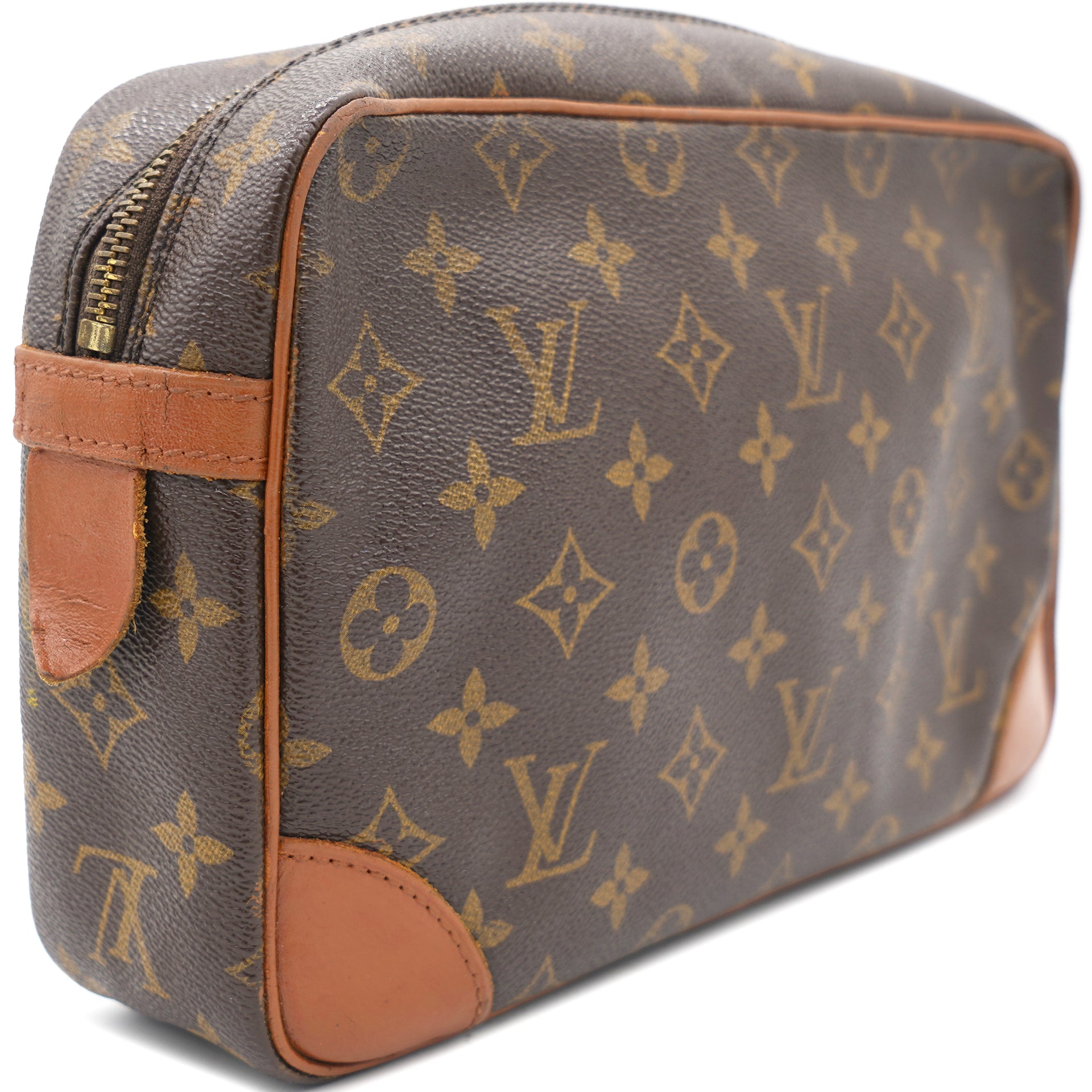 Louis Vuitton Monogram Pochette Compiegne 28 - Brown Cosmetic Bags