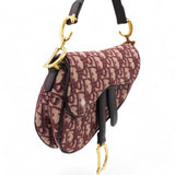 Oblique Saddle Bag Burgundy