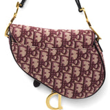 Oblique Saddle Bag Burgundy