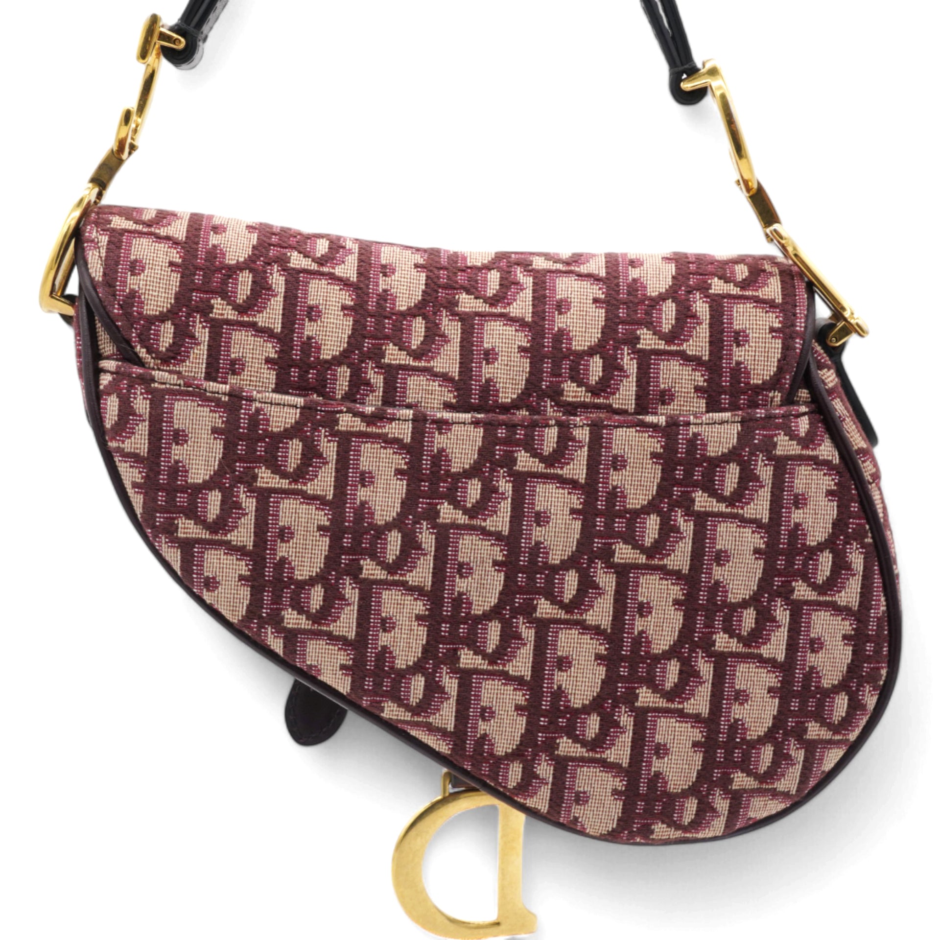 Oblique Saddle Bag Burgundy