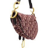 Oblique Saddle Bag Burgundy