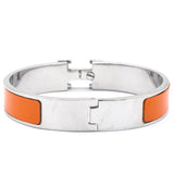 Enamel Narrow Clic Clac H Bracelet GM Orange