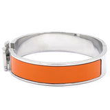 Enamel Narrow Clic Clac H Bracelet GM Orange