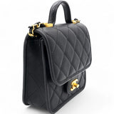 Small Matelasse Shoulder Bag Black Caviar