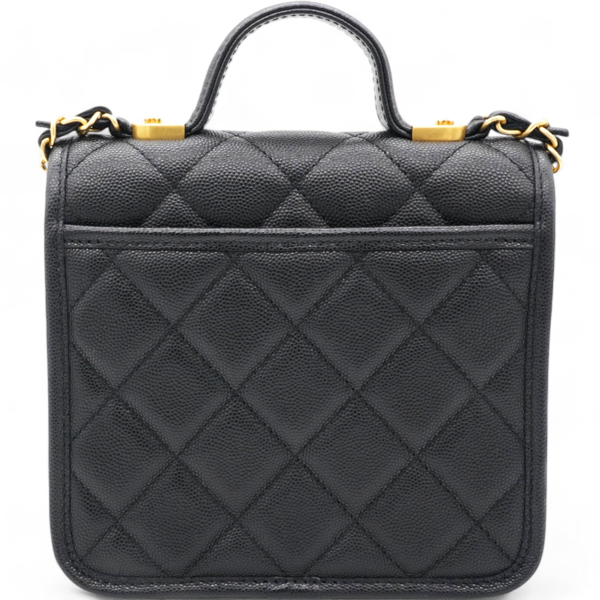 Small Matelasse Shoulder Bag Black Caviar