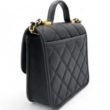 Small Matelasse Shoulder Bag Black Caviar