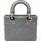 Lambskin Cannage Small My ABCDior Lady Dior Grey