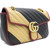 GG Marmont Flap Bag Diagonal Quilted Leather