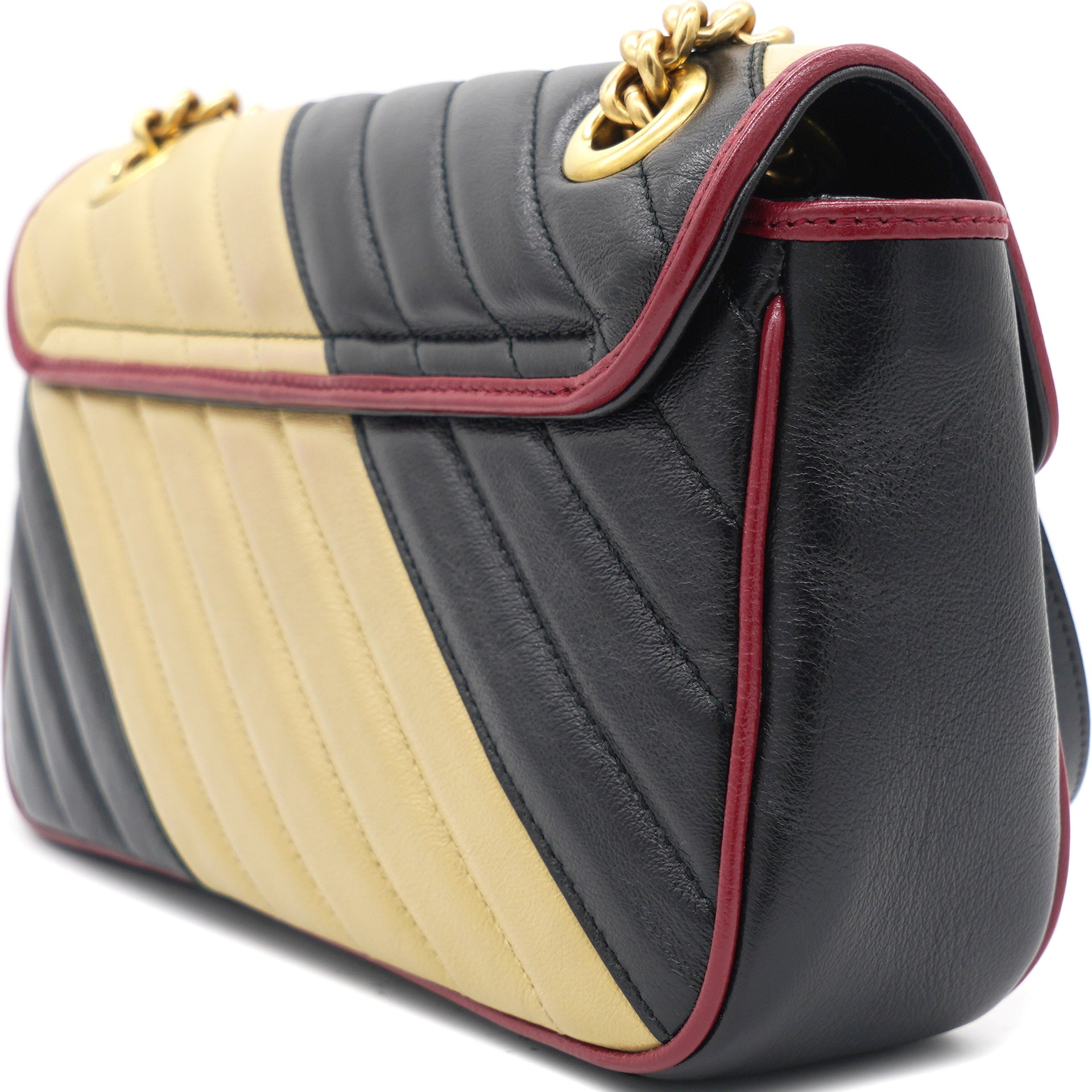 GG Marmont Flap Bag Diagonal Quilted Leather