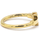 T Ring in Yellow Gold Size 49