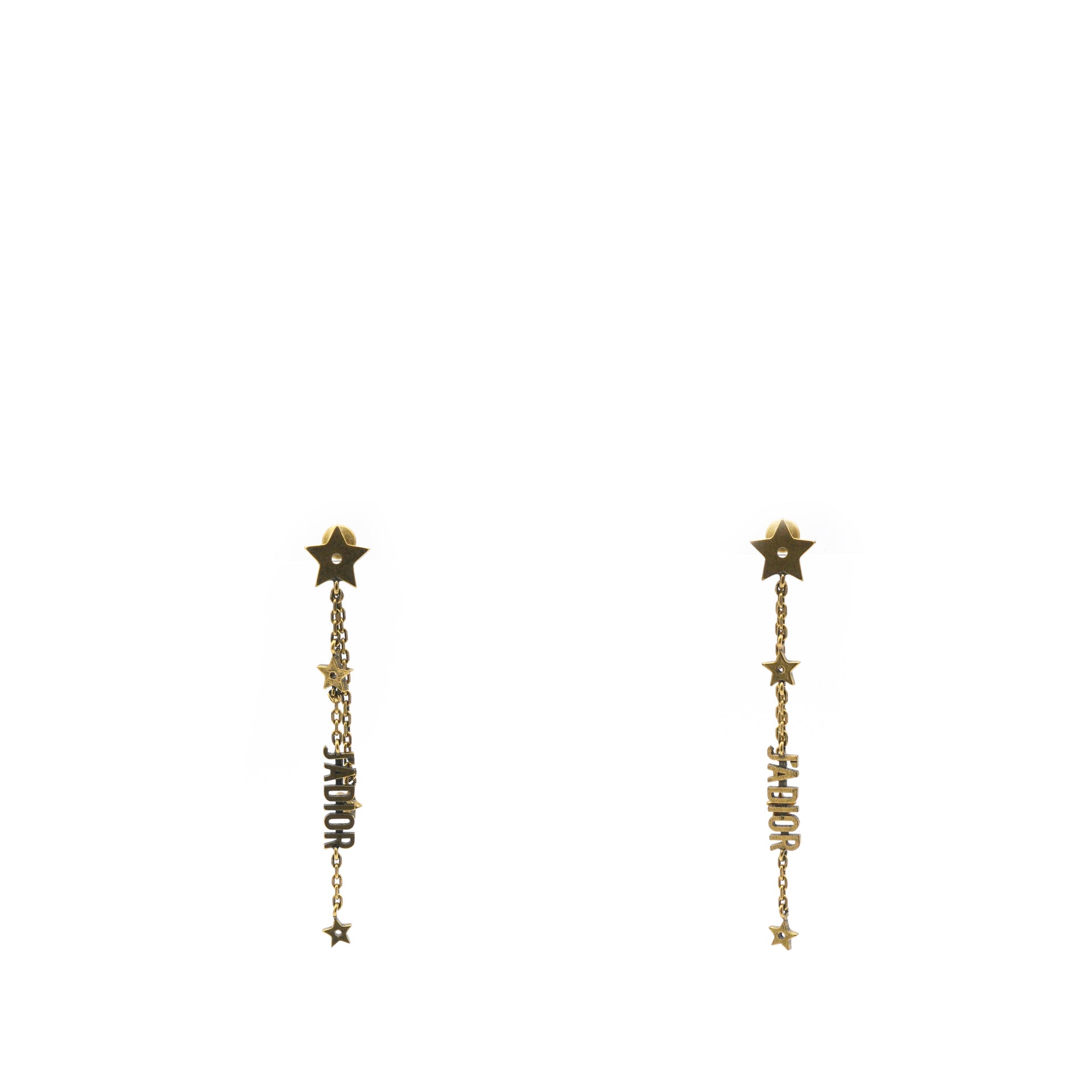 J'Adior Star Drop Earrings Gold