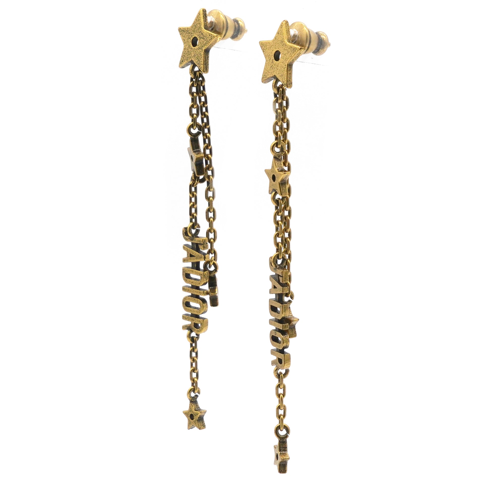 J'Adior Star Drop Earrings Gold