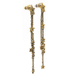 J'Adior Star Drop Earrings Gold