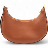 Smooth Calfskin Strap Ava Shoulder Bag Tan