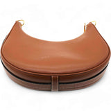 Smooth Calfskin Strap Ava Shoulder Bag Tan