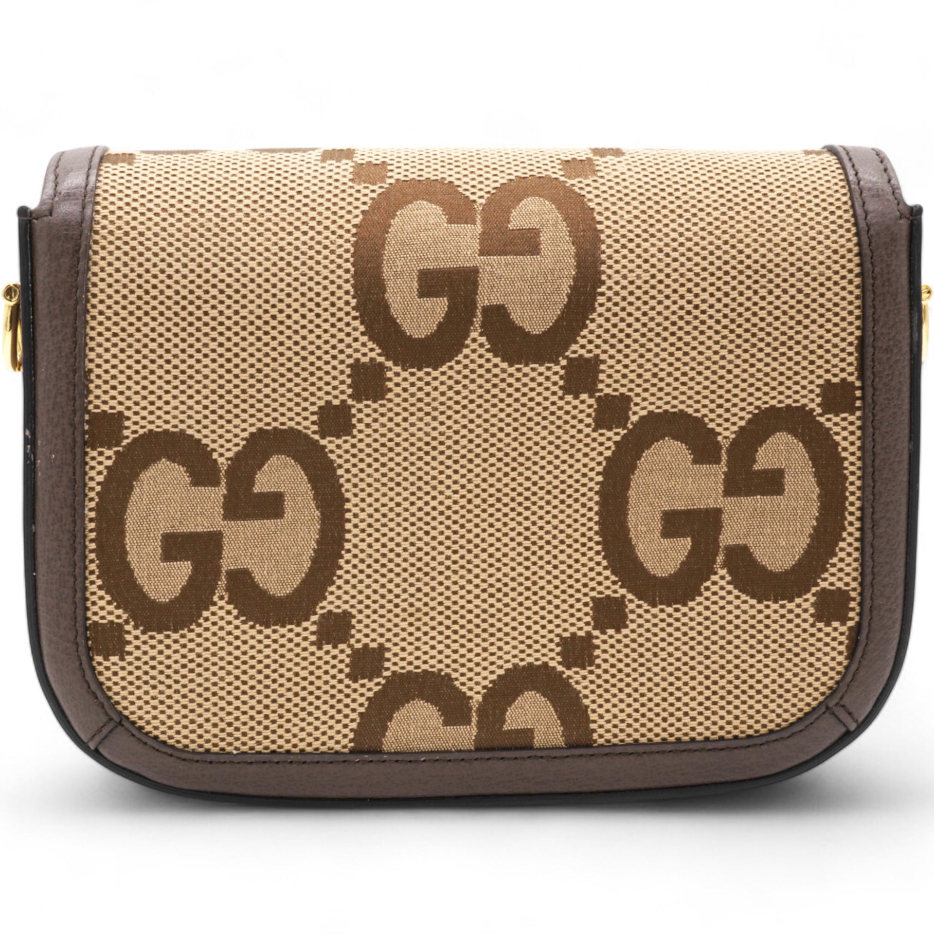 Monogram Jumbo GG Textured Dollar Web Mini Horsebit 1955 Shoulder Bag