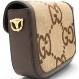 Monogram Jumbo GG Textured Dollar Web Mini Horsebit 1955 Shoulder Bag